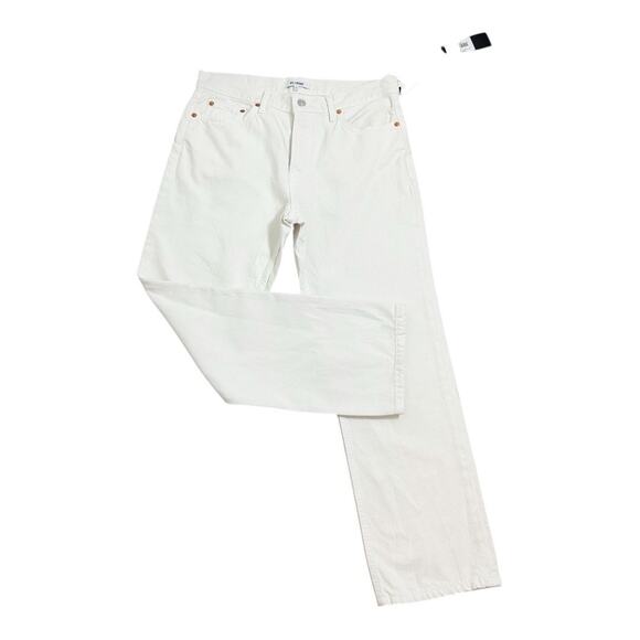 Re/Done Easy Straight Crop Vintage White Jeans Size 27 New - Picture 2 of 9